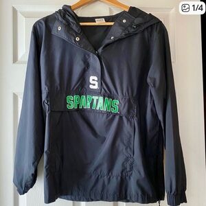 NWOT PINK! Victoria’s Secret Jacket MSU Spartan. Sz: S
